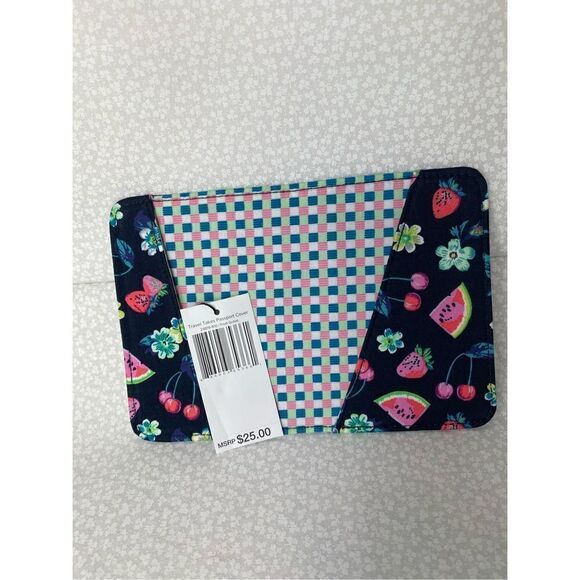 VERA BRADLEY Passport Cover in Fruit Grove Pattern. “bon voyage” - Picture 4 of 6